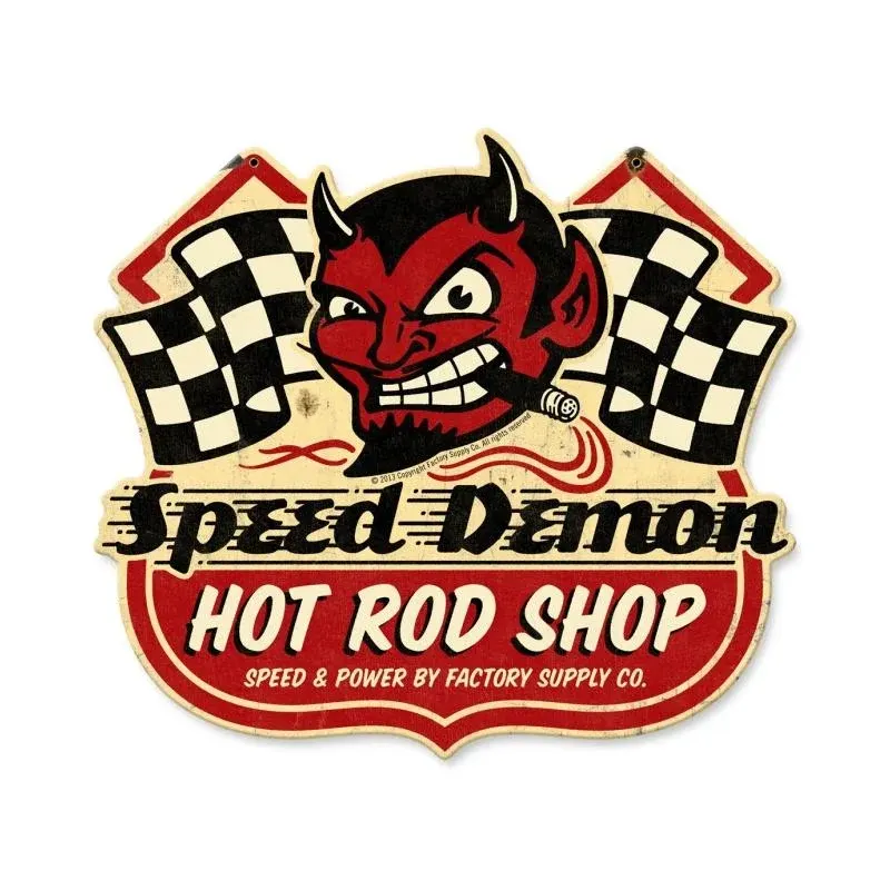 FSC001 – Speed Demon Hrshop Vintage Sign