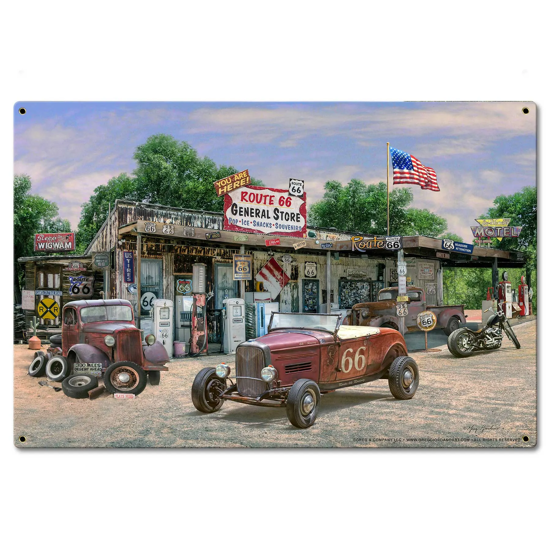 GREG002 – General Store 24 X 16 vintage metal sign